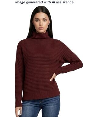 Madewell S burgundy 27% wool Belmont Sweater
